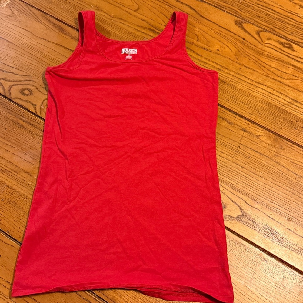 Duluth Trading Co Vibrant Red Tank